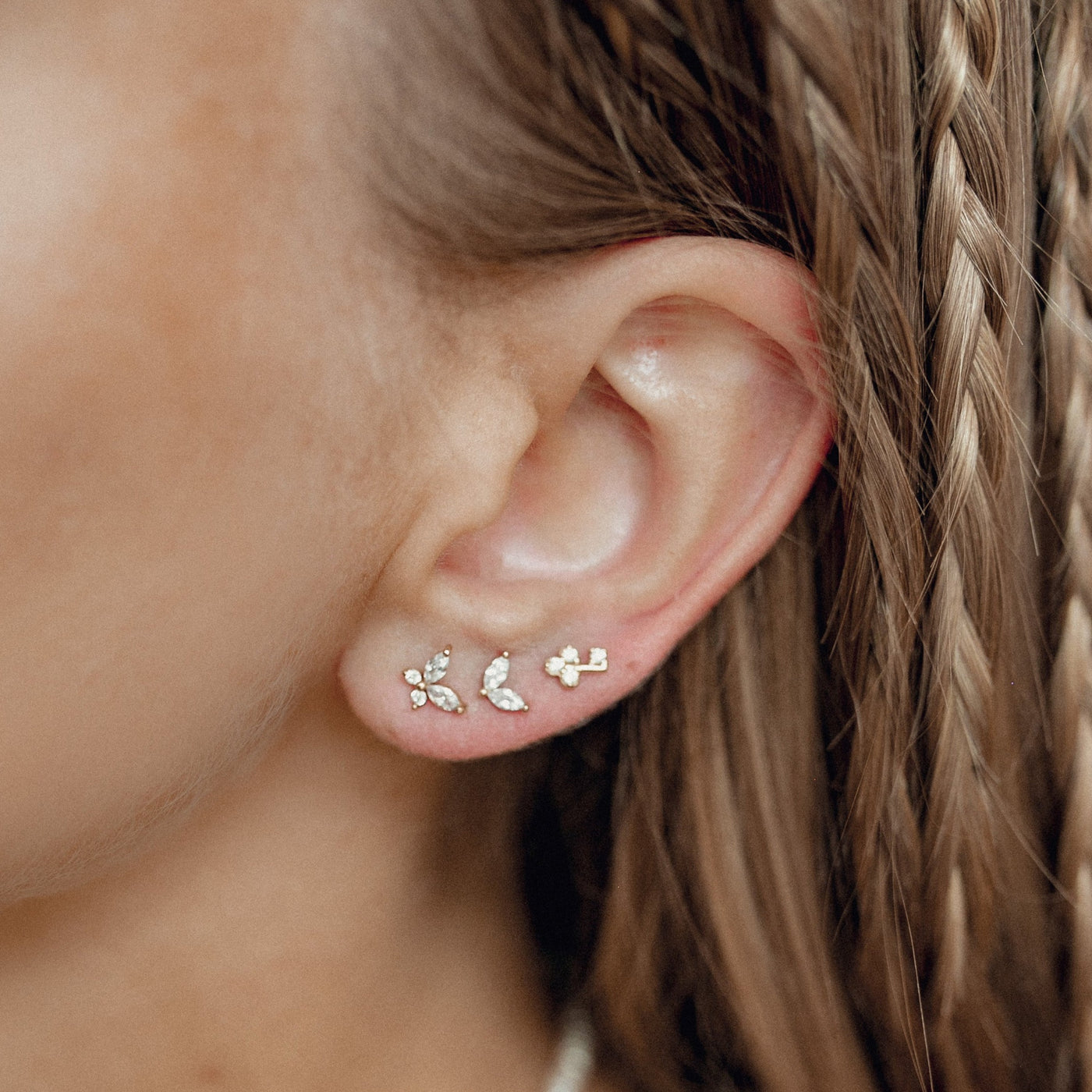 Metamorphosis Earrings 9K Gold