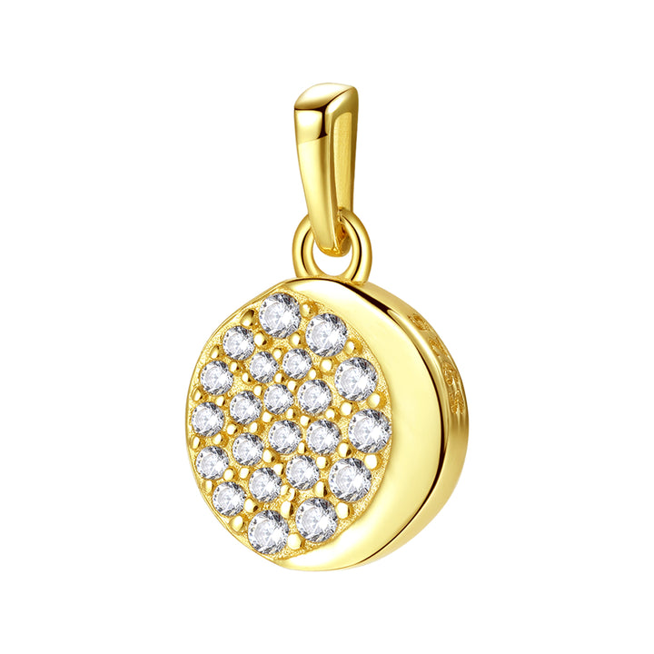 Mond Anhänger Sterlingsilber in Gold