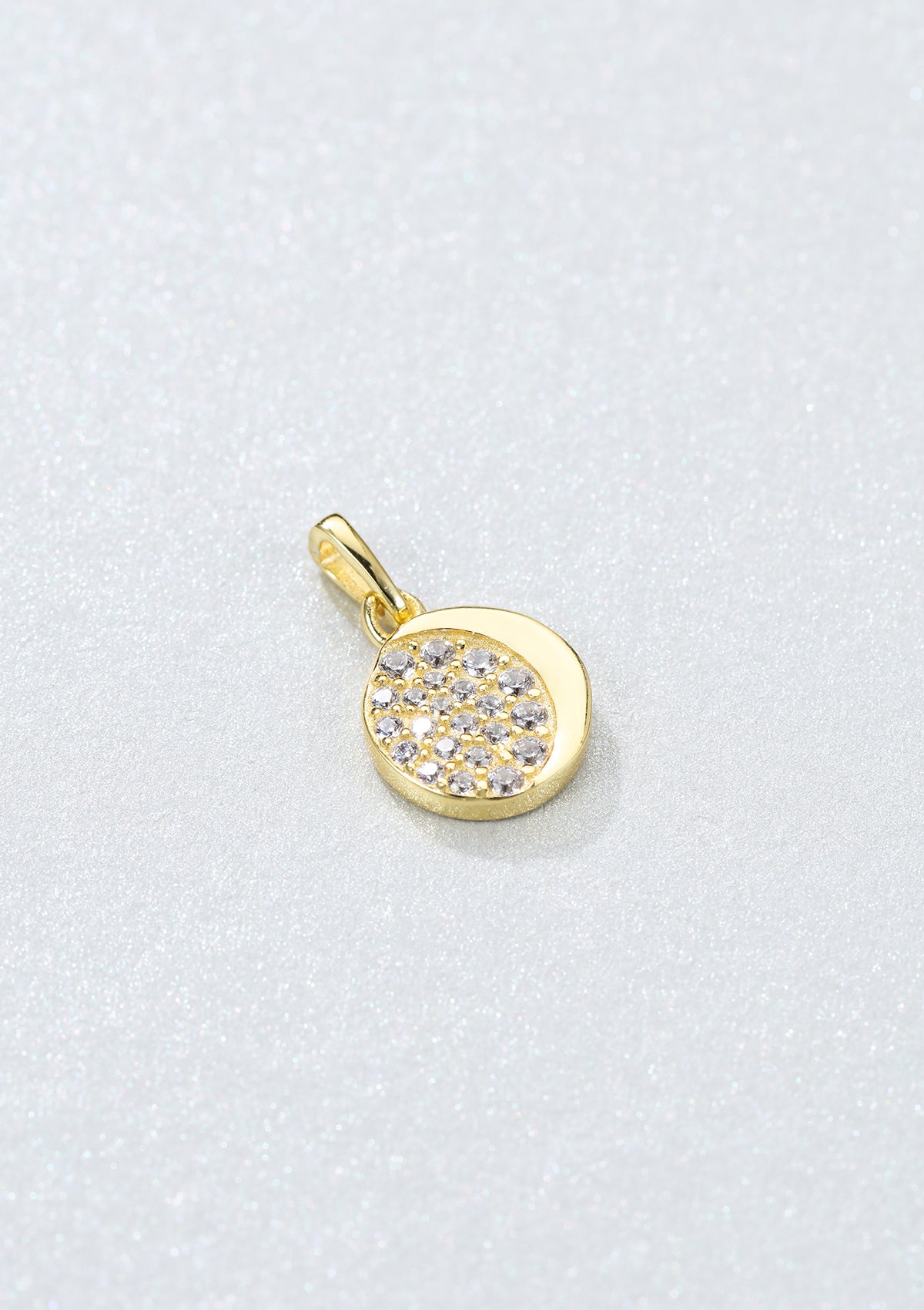 Colgante Luna Plata de Ley 925 en Oro