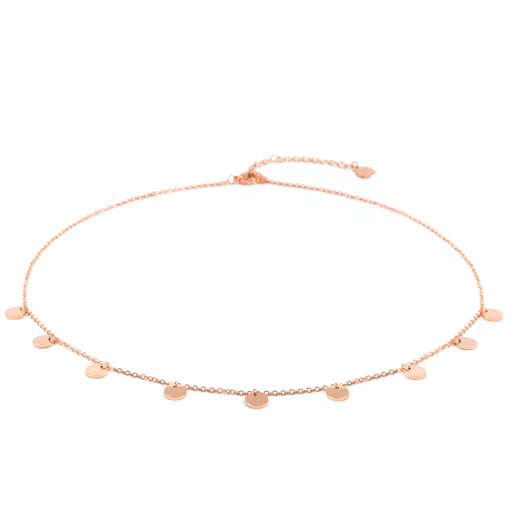 Collier Multi Cercles en Or Rose