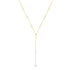 Posy Y Chain Necklace Sterling Silver Gold