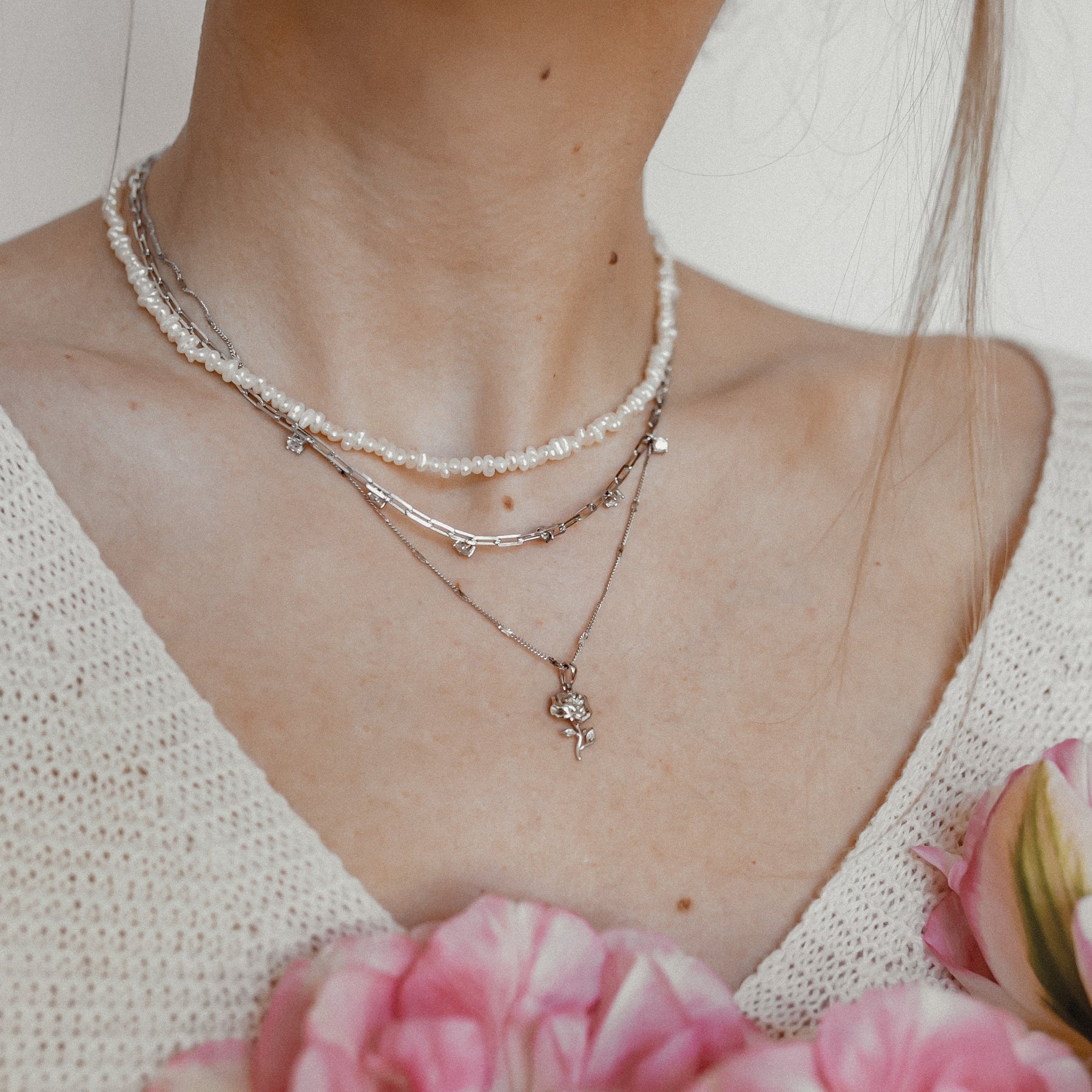 Rose Pendant Sterling Silver