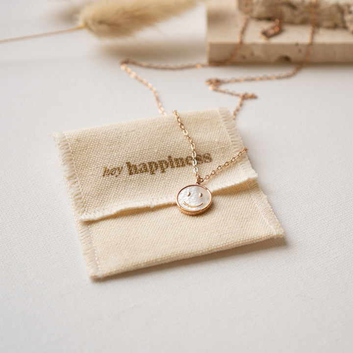 Collar Colgante Shell Smiley Waterproof