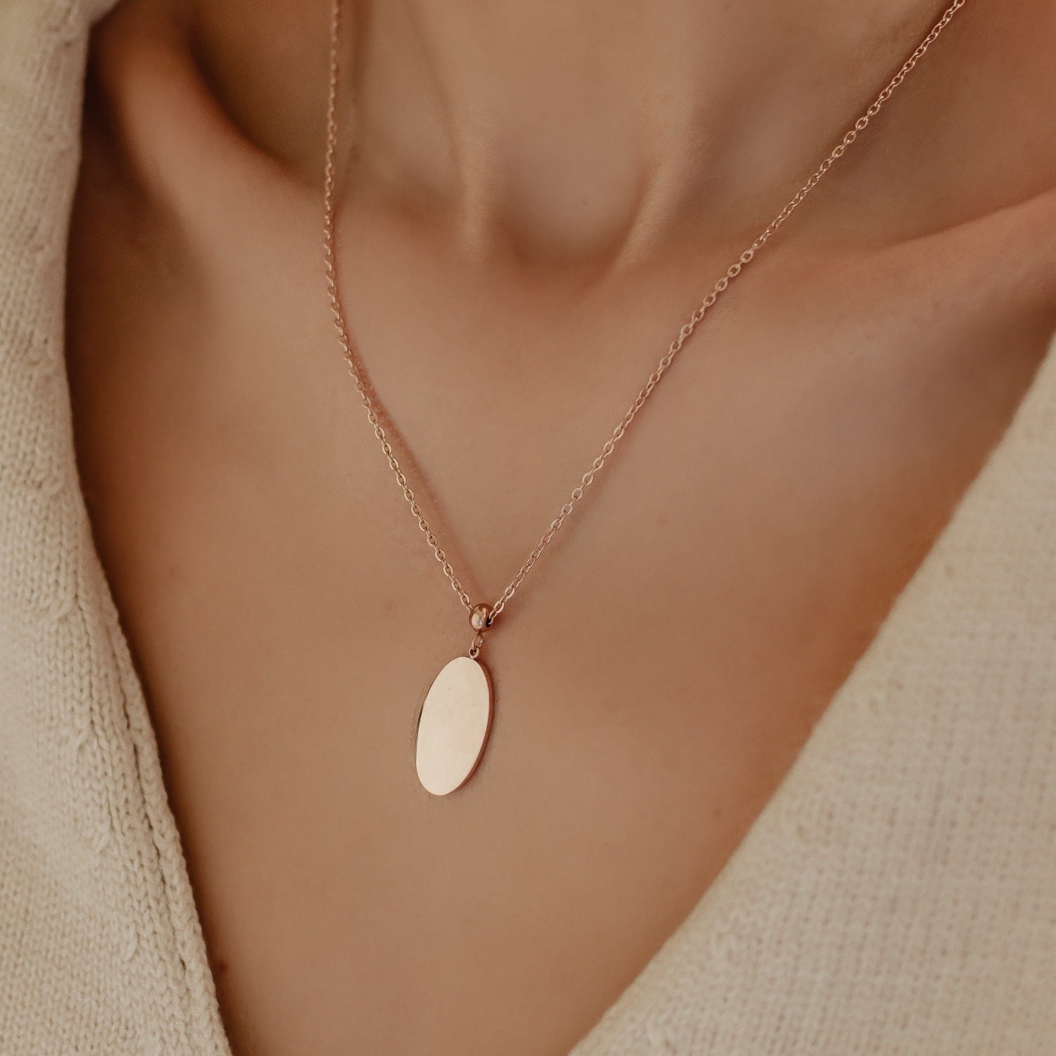 Colgante Oval Brillante