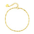 Fine Singapore Chain Anklet Gold