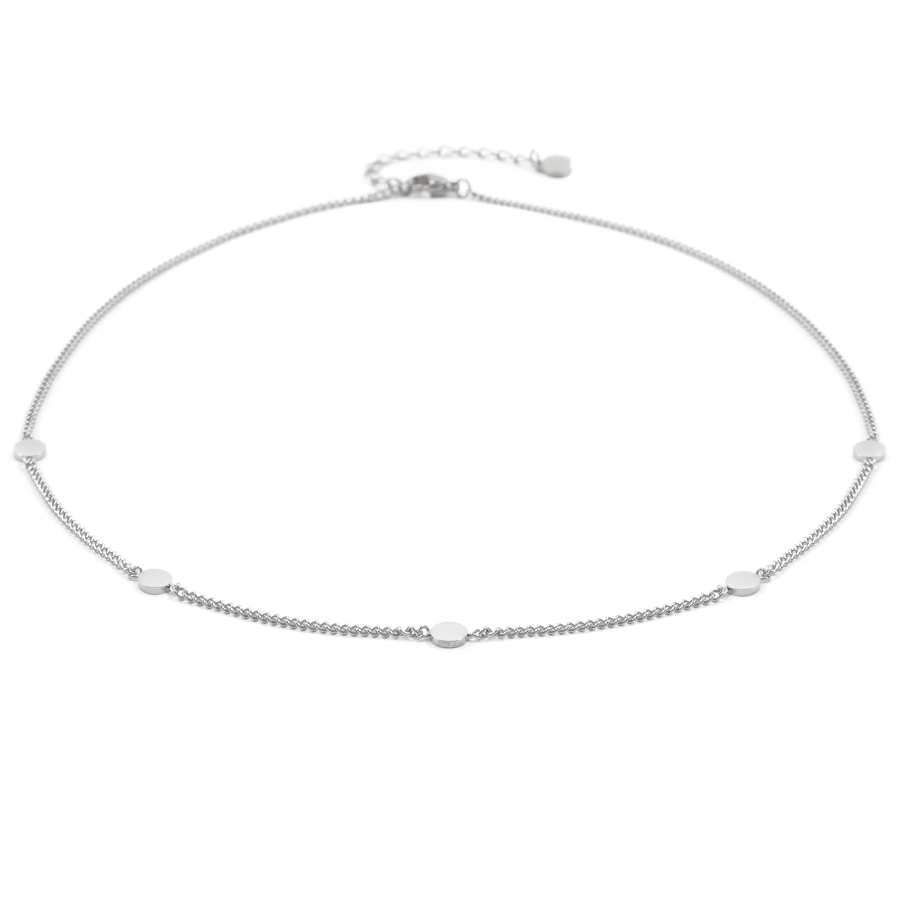 Collar de Círculo Pequeño en Plata