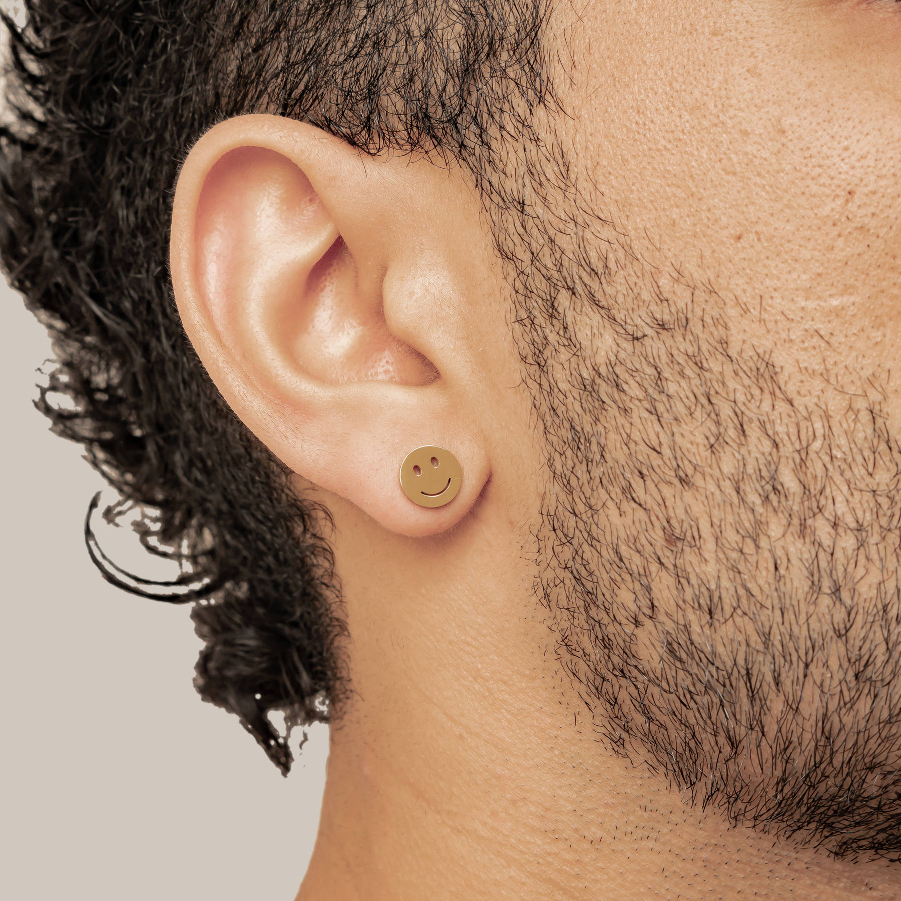 Smiley Face Stud Earrings