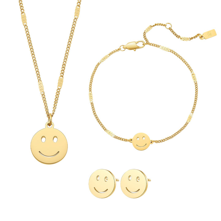 Smiley Set in Gold
