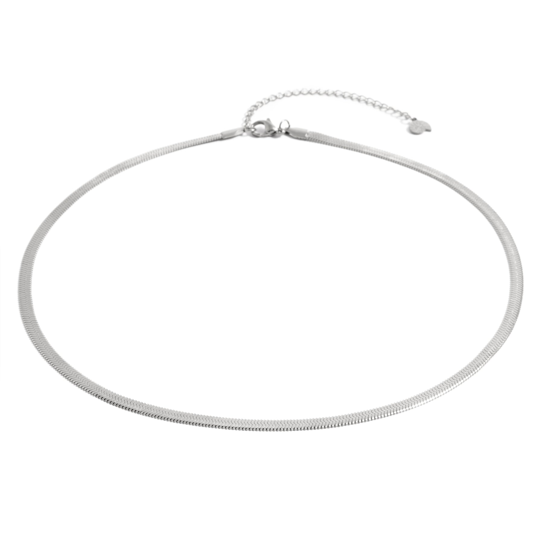 Snake Chain Necklace Silver