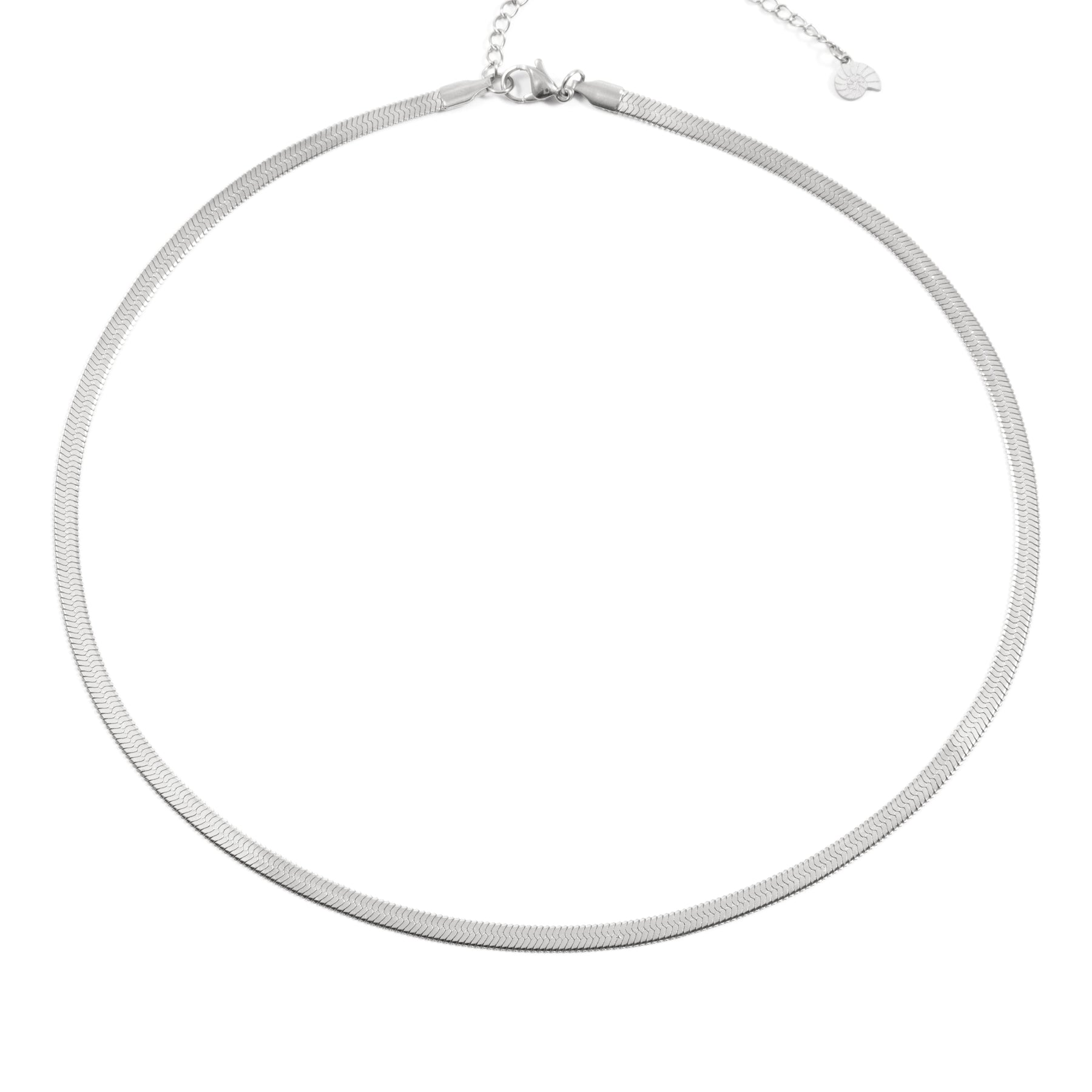 Snake Chain Necklace Silver