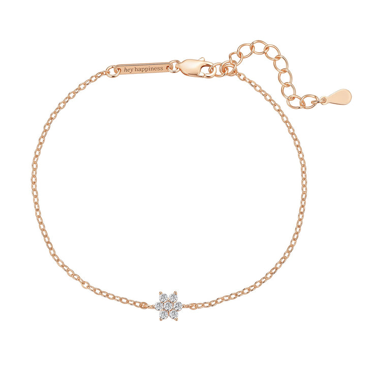 Sparkling Daisy Bracelet Sterling Silver