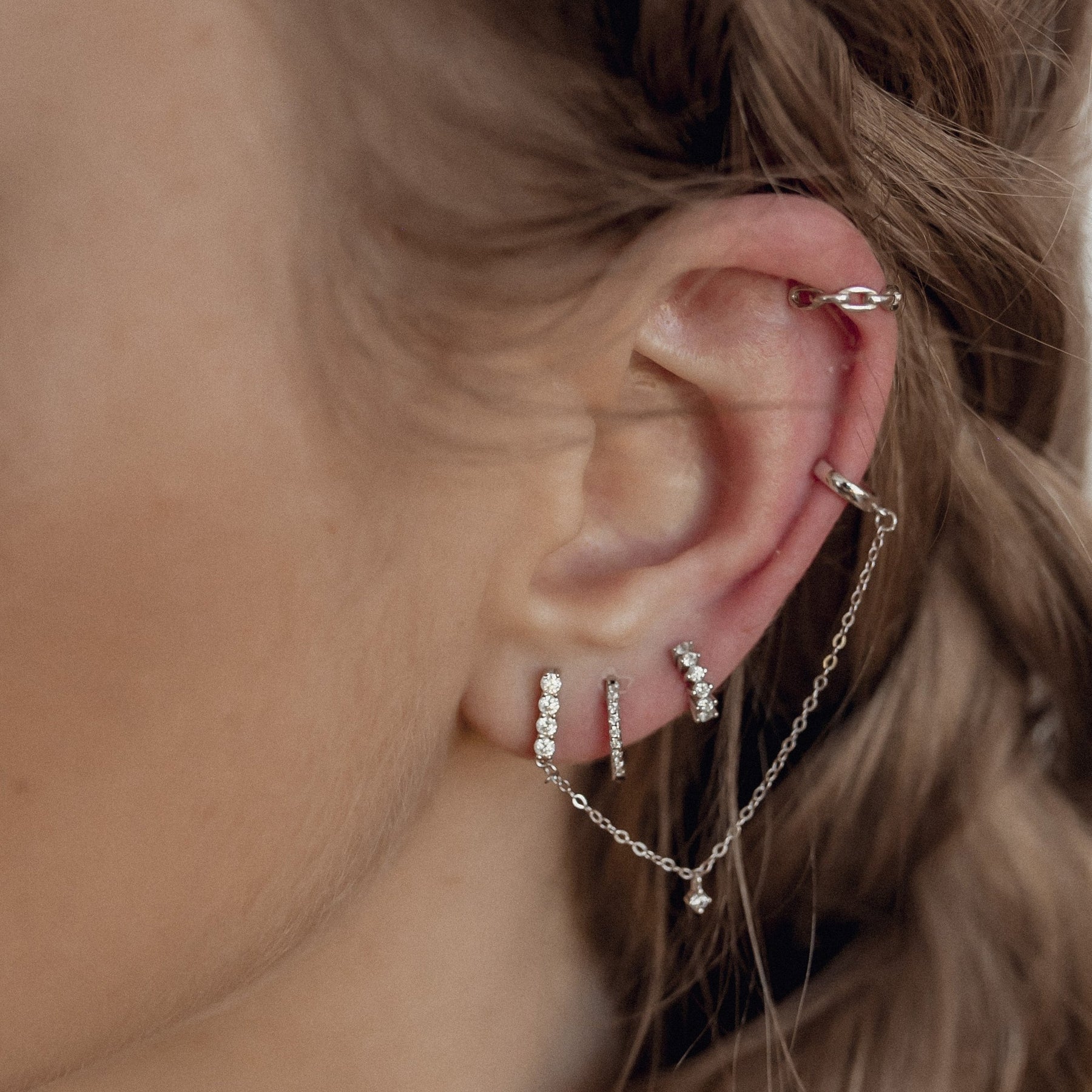 Sternenlicht Ear Cuff Sterlingsilber