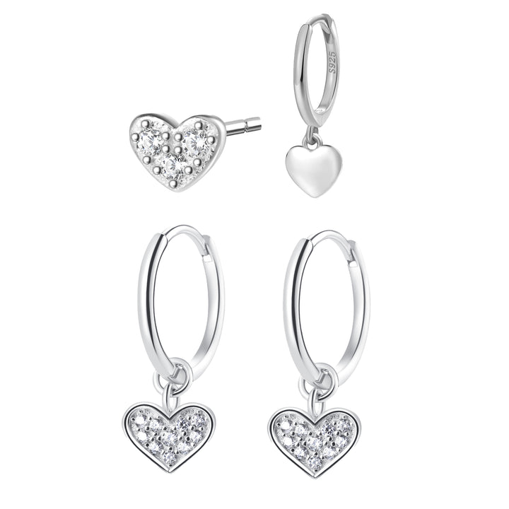 Sweetheart Sterlingsilber Ohrringe Set