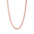 Thick Snake Chain Necklace Rose Gold