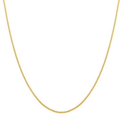 Collar Unisex Cadena Serpiente Fine en Oro
