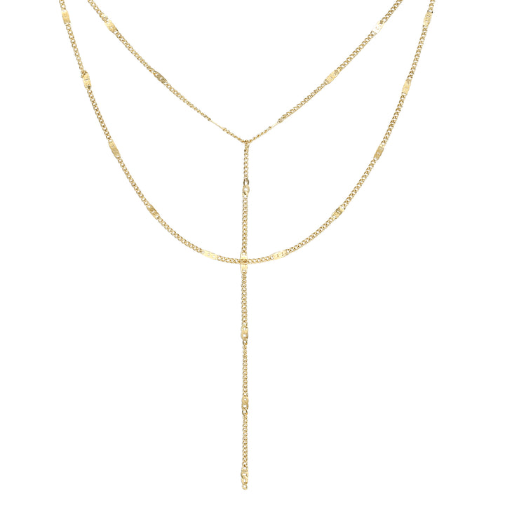 Collier Y Multi Rangs en Or