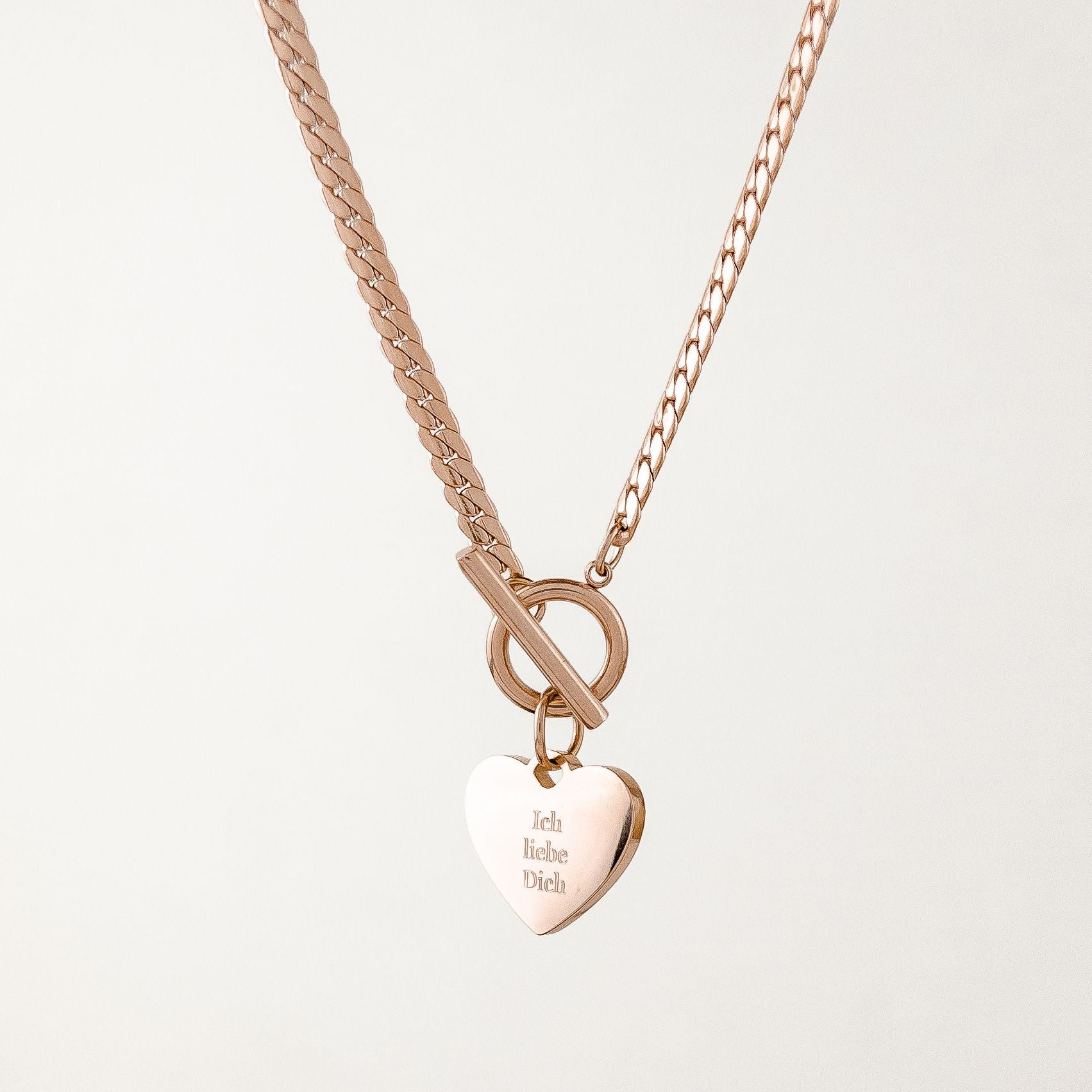 Ich Liebe Dich T-Steg Necklace