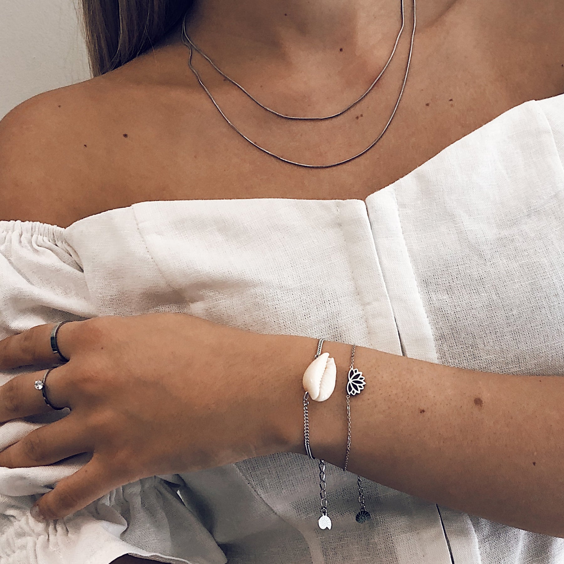 Brazalete de Loto en Plata