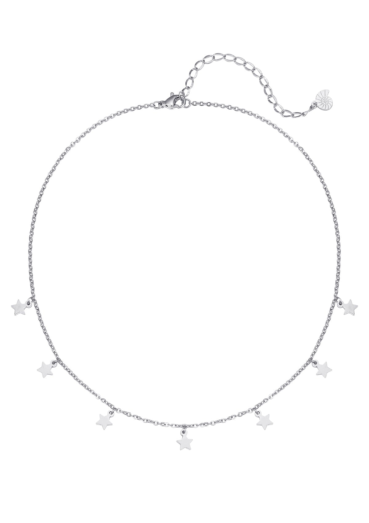 Multilayer Necklace Set in Silver