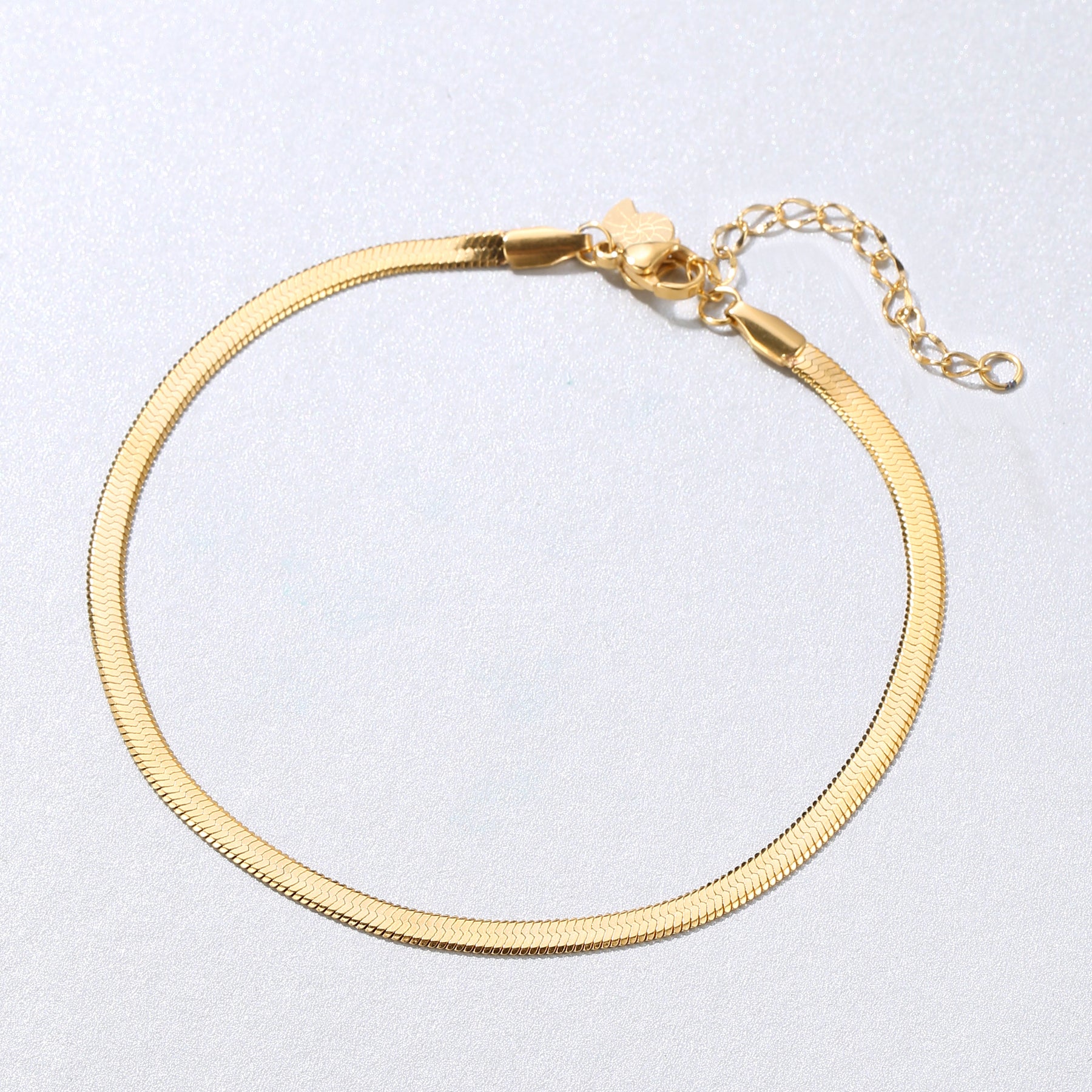 Snake Chain Anklet Gold