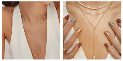 Modern Twist: Pearl Y-Necklaces