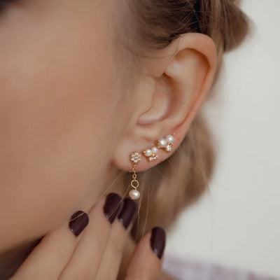 DIY Zirconia Pearl Earrings Guide