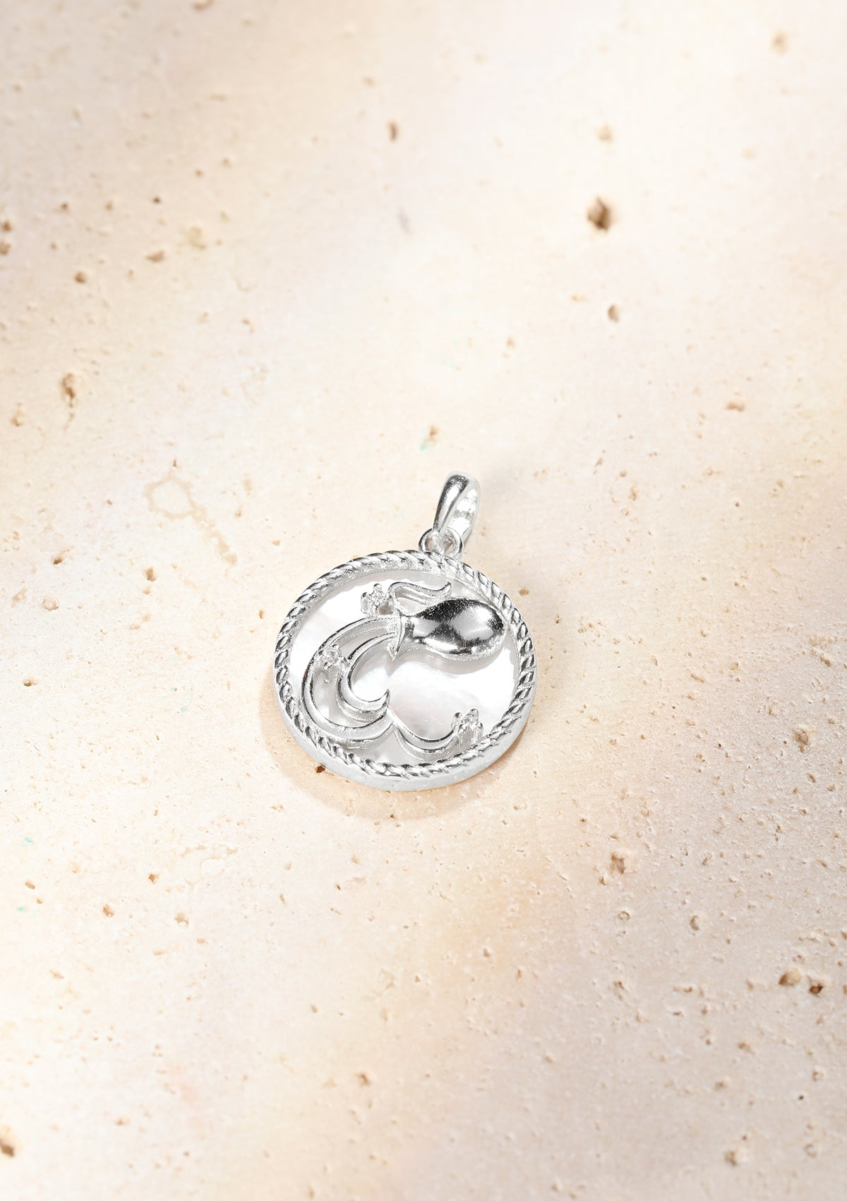 Collar Colgante Acuario Plata de Ley 925