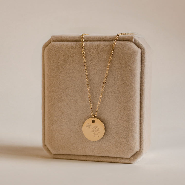 Collier Dessin Personnalisé en Acier Inoxydable
