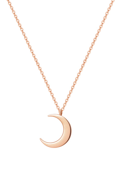 Zarte Halbmond Kette in Rosegold