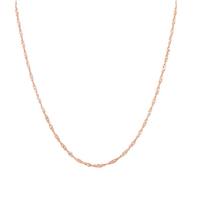 Filigrane Singapurkettein Rosegold