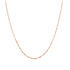 Fine Singapore Chain Necklace Rose Gold