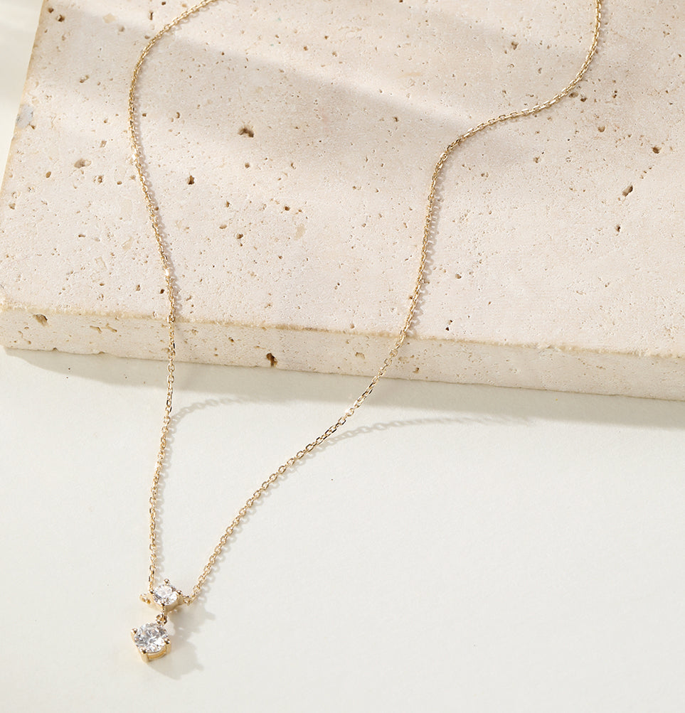 Collier Pendentif Diamant Admiration Or Massif 14 CT