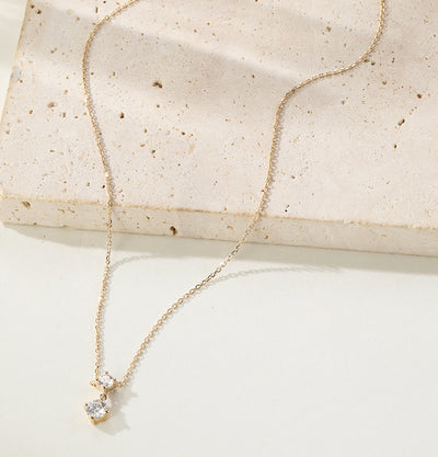Collier Pendentif Diamant Admiration Or Massif 14 CT
