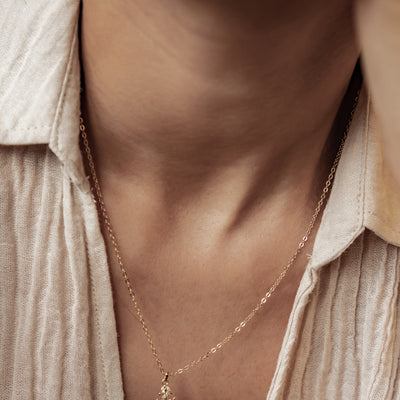 Collier Pendentif Ancre Étincelante en Argent Sterling