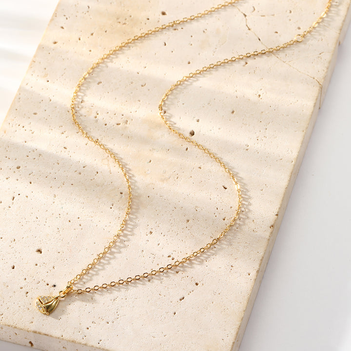 Collar Colgante Ancla Brillo Plata de Ley 925