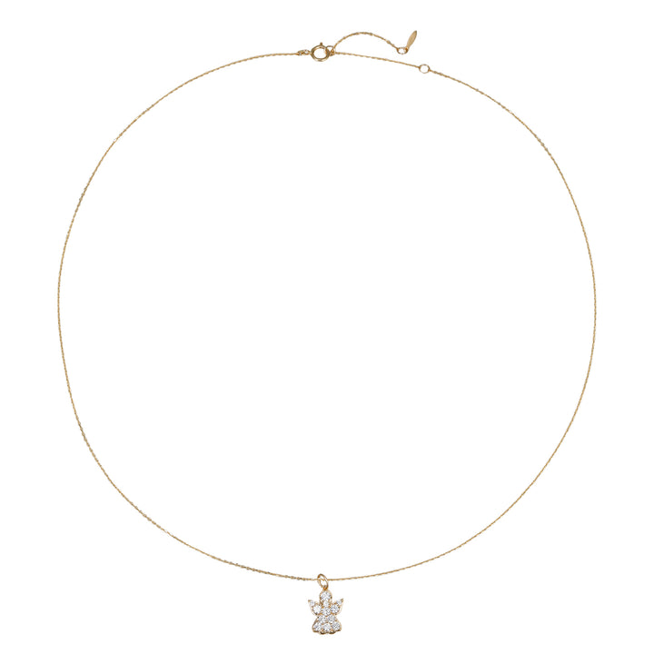 Collier Pendentif Ange Protecteur 14K
