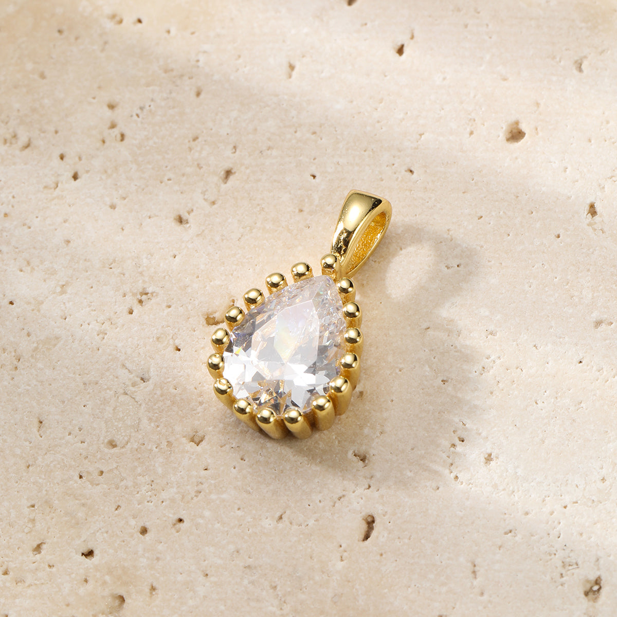 Collar Birthstone Abril Diamante Plata de Ley 925