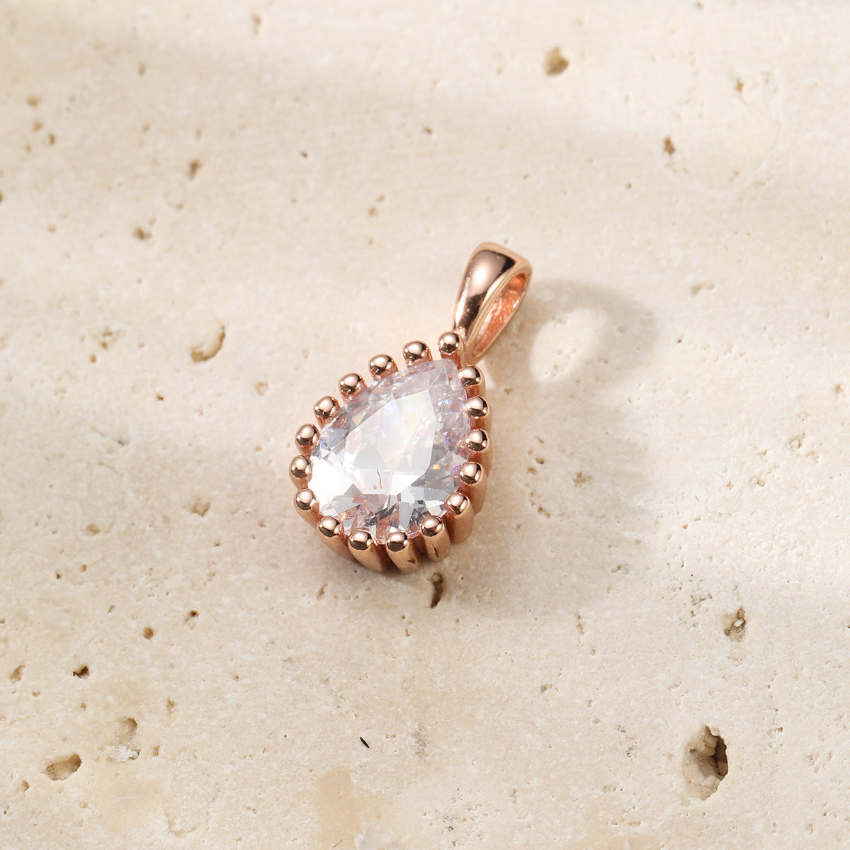 Collar Birthstone Abril Diamante Plata de Ley 925