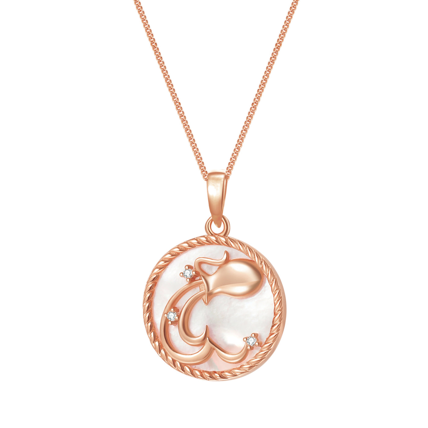 Aquarius Zodiac Pendant Necklace