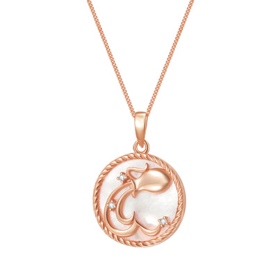 Aquarius Zodiac Pendant Necklace