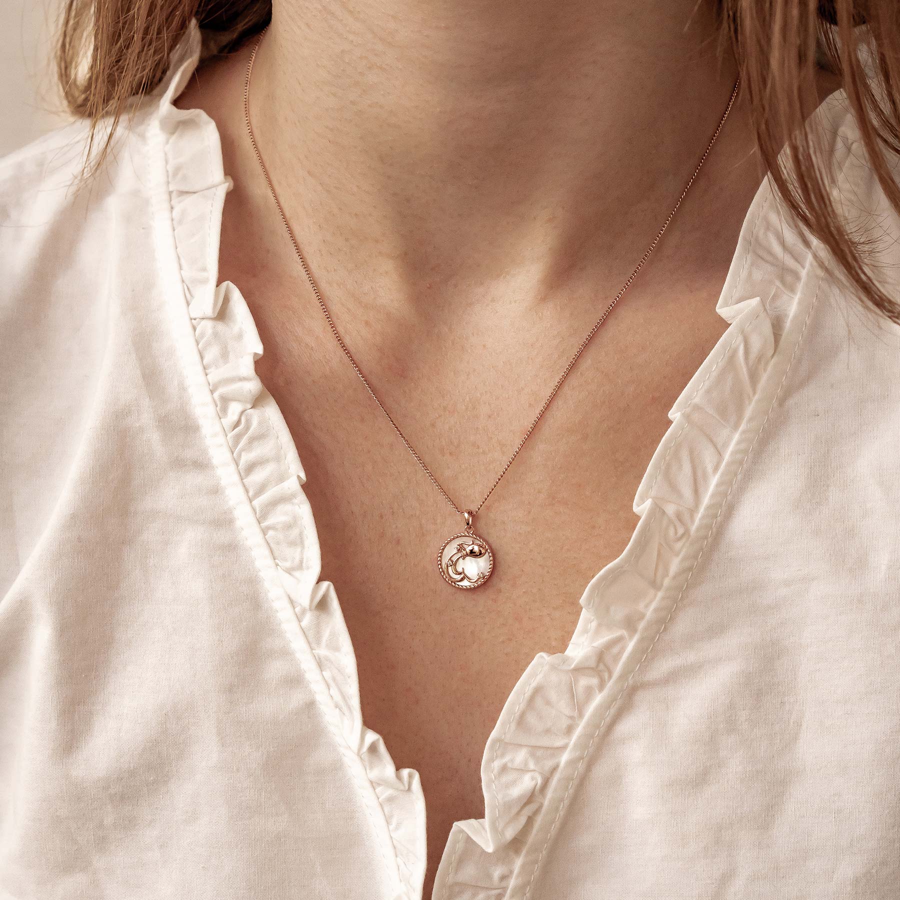 Collier pendentif zodiaque Verseau