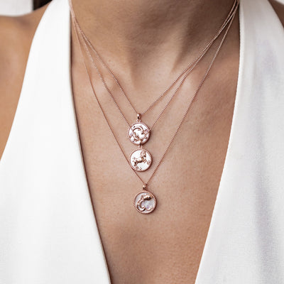 Aquarius Zodiac Pendant Necklace