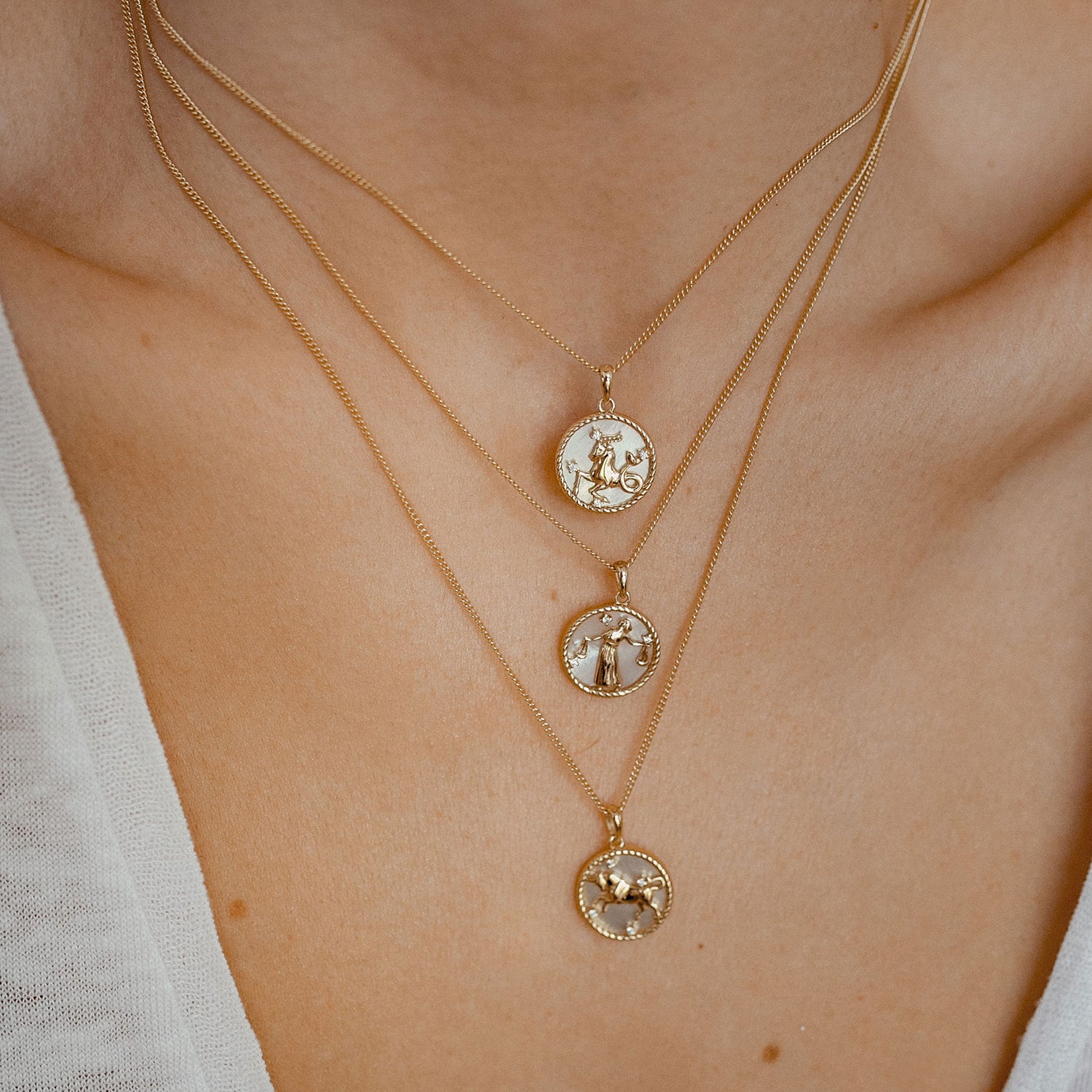 Collier pendentif zodiaque Capricorne