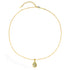 August Peridot Birthstone Necklace Sterling Silver