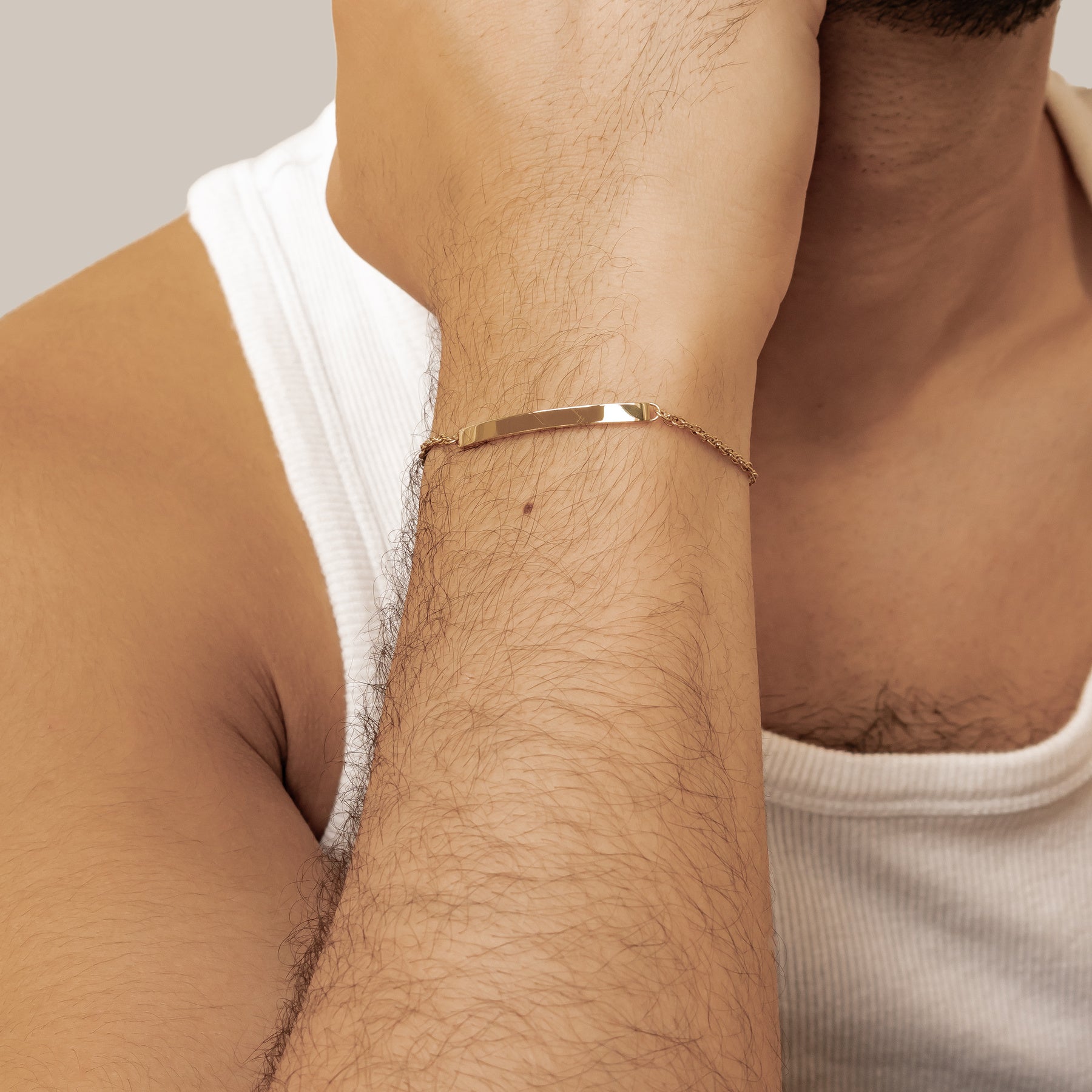 Bar Cable Chain Bracelet Waterproof
