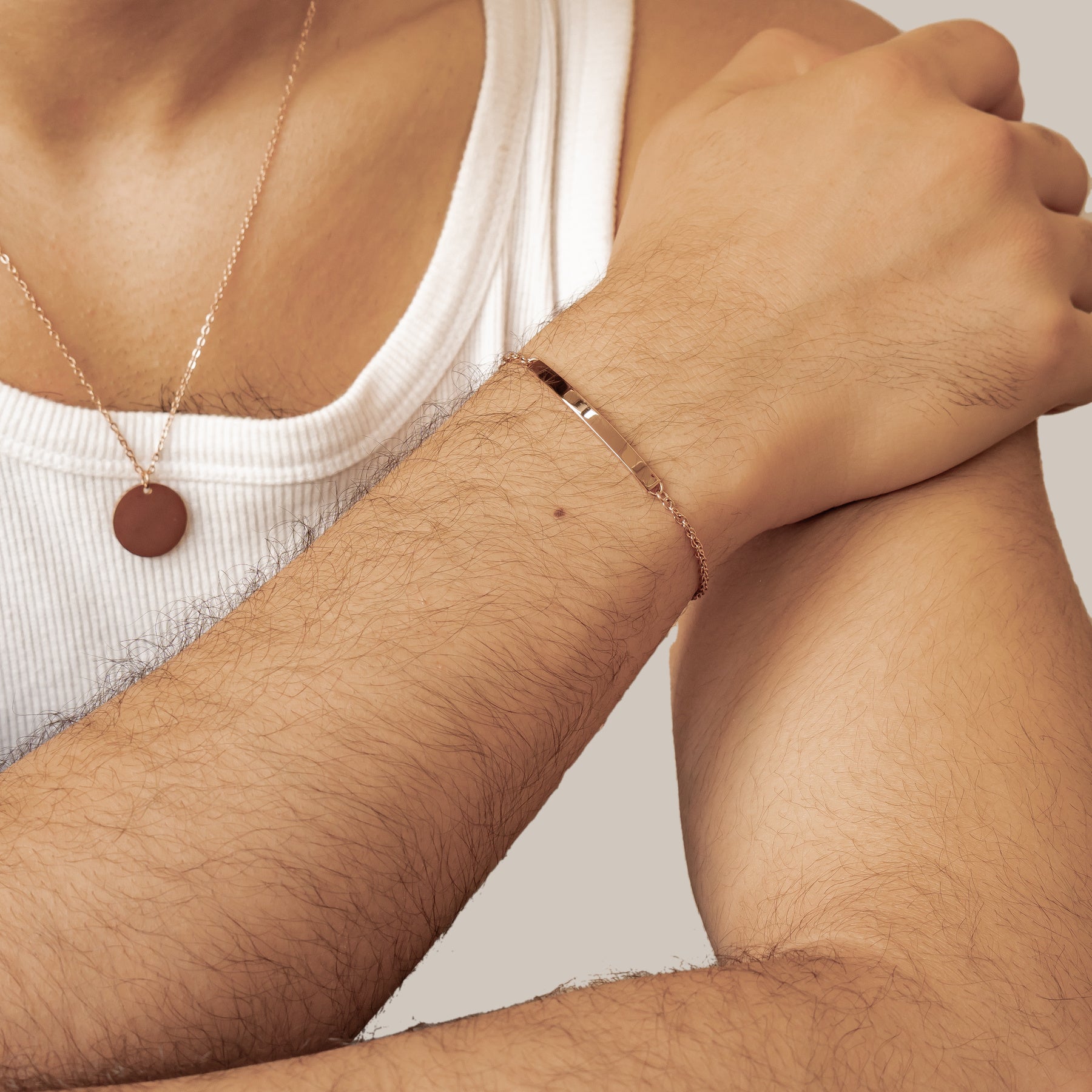 Bar Cable Chain Bracelet Waterproof