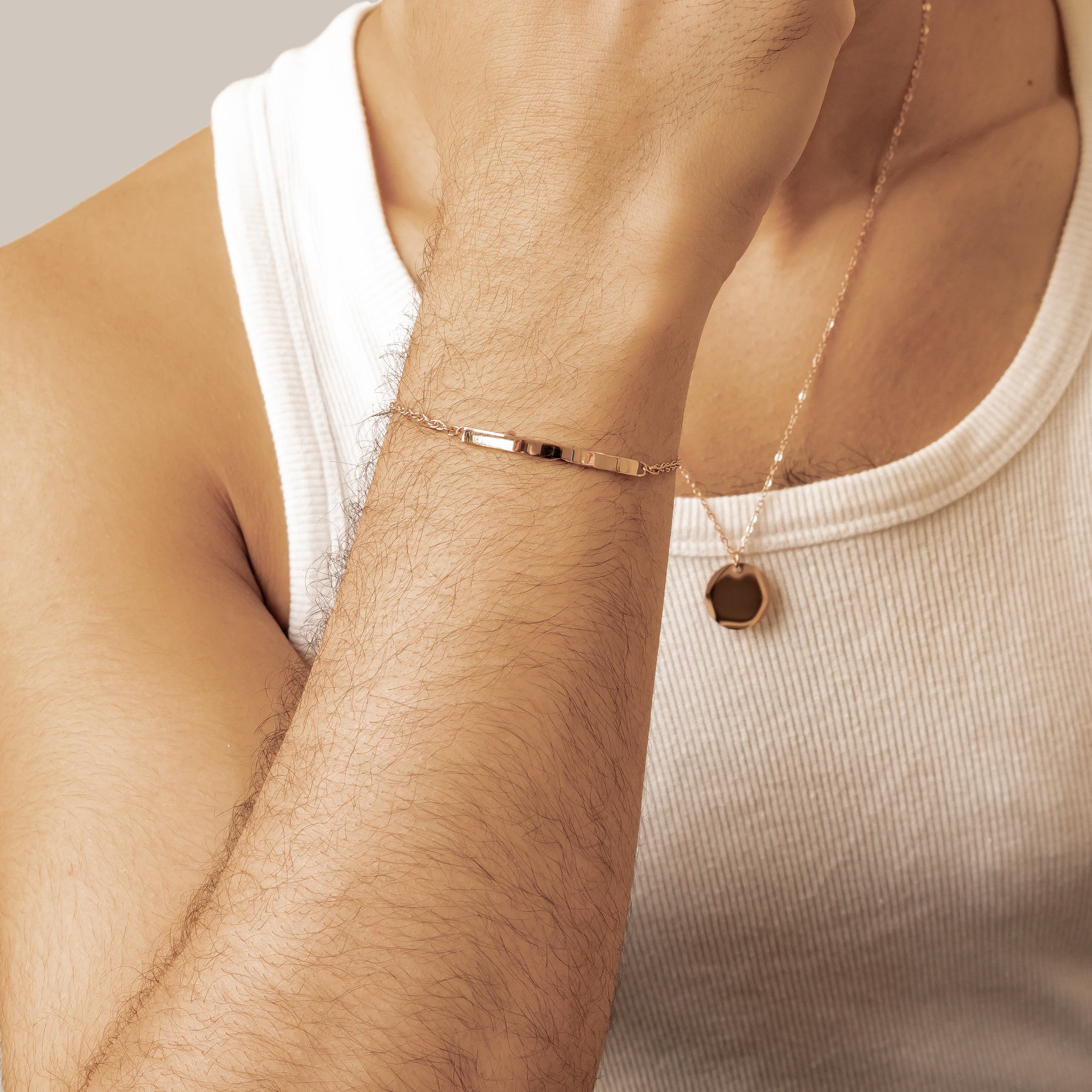 Bar Cable Chain Bracelet Waterproof