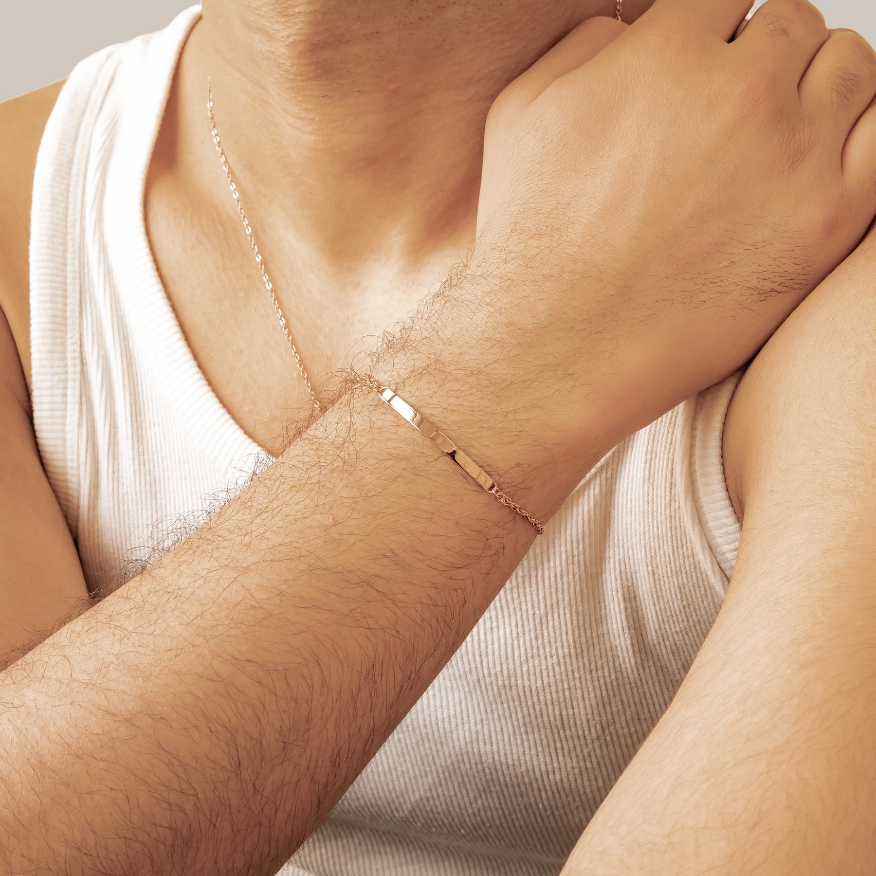 Bar Cable Chain Bracelet Waterproof