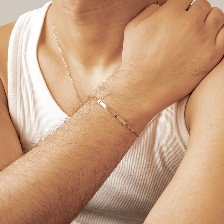 Brazalete de Cadena Cable con Barra – Waterproof