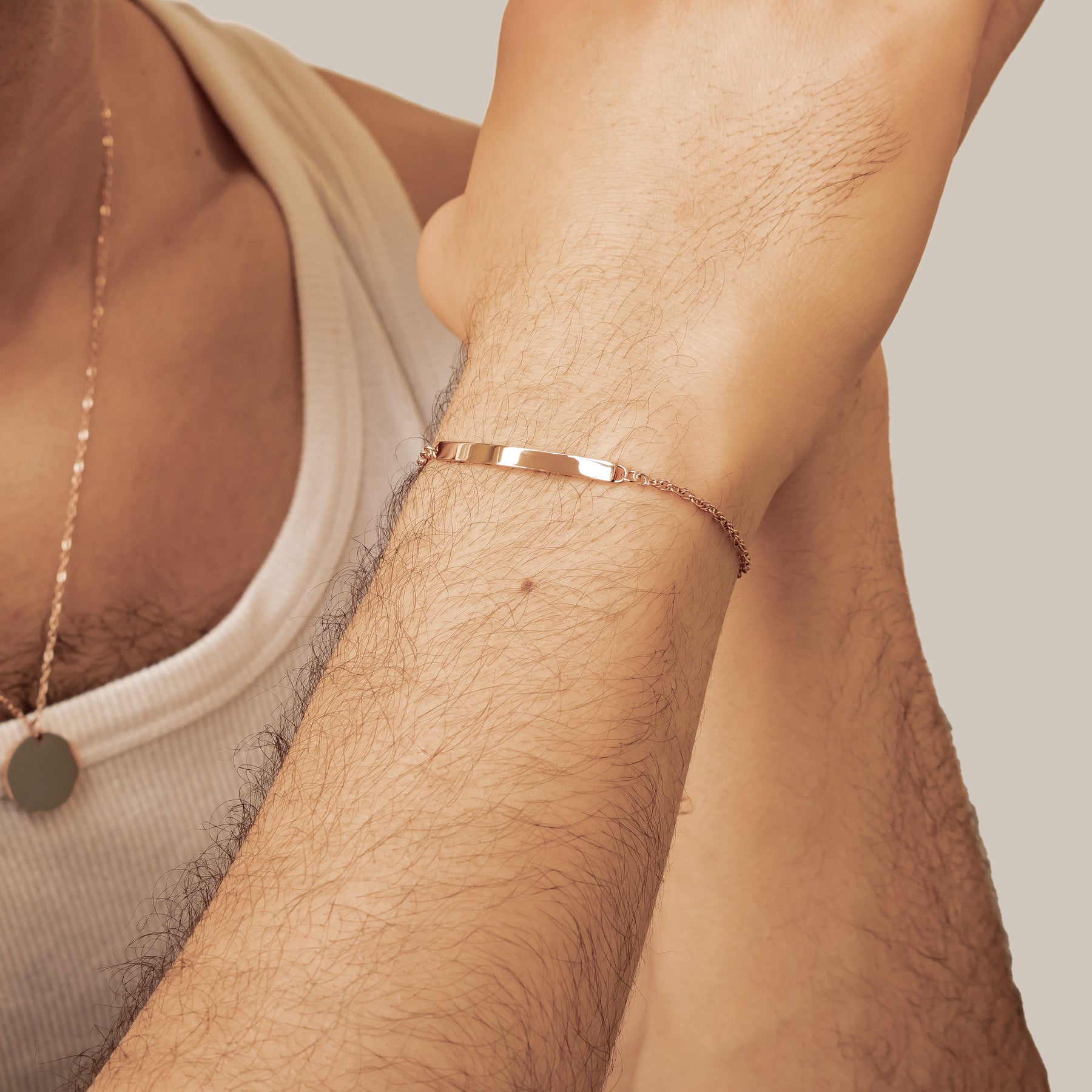 Bar Cable Chain Bracelet Waterproof